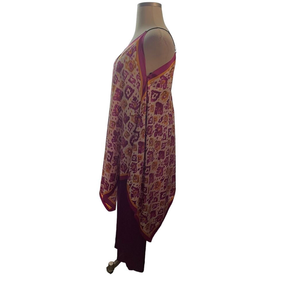 Size One Size‎ Fashion Plum Print Casual Top - Picture 2 of 3